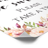 Boho Baby's zijn zoet en nemen een traktatie teken Poster (Hoek)