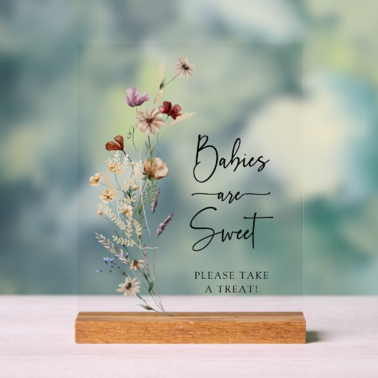 Boho Baby's Zijn Zoete Acryl Bord (Neutraal)
