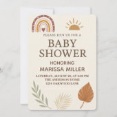 Boho babyshower uitnodiging (Voorkant)