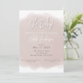 Boho babyshower uitnodiging (Staand voorkant)