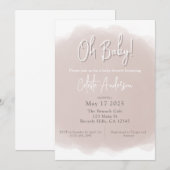Boho babyshower uitnodiging (Voorkant / Achterkant)