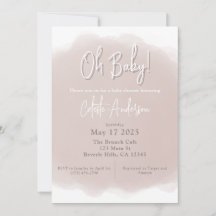Boho babyshower uitnodiging