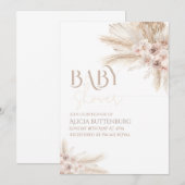 Boho babyshower uitnodiging (Voorkant / Achterkant)