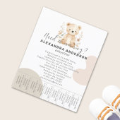 Boho Babysitter Beer Waterverf Service Tear-Off Flyer