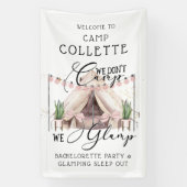Boho Bachelorette Glamping-feest onder de sterren  Spandoek (Verticaal)