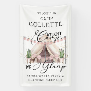 Boho Bachelorette Glamping Feest Onder De Sterren  Spandoek