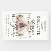 Boho Bachelorette Glamping Party Onder De Sterren Spandoek (Horizontaal)