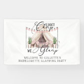 Boho Bachelorette Glamping Spandoek (Horizontaal)