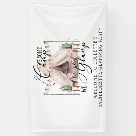 Boho Bachelorette Glamping Spandoek (Verticaal)