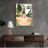 Boho badkuip Oasis Foto Afdruk