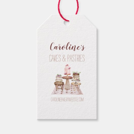 Boho Baking Bakery Boutique, Cupcakes & Pastries Cadeaulabel (Voorkant)