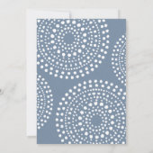 Boho Bali Birthday Brunch over Denim Blue Kaart (Achterkant)