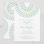 Boho Bali Green Jewels Wedding Kaart (Voorkant / Achterkant)