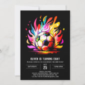 Boho Ball bewerkbare voetbal verjaardag Kaart (Voorkant)