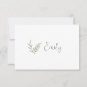 Boho Bamboe Botanisch blad Zacht Elegant groen (Voorkant)