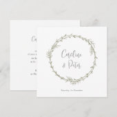 Boho Bamboe Botanisch blad Zacht Elegant groen Kaart (Voorkant / Achterkant)