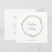 Boho Bamboe Botanisch blad Zacht Elegant groen Kaart (Voorkant / Achterkant)