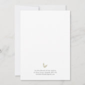 Boho Bamboe Botanisch blad Zacht Elegant groen Kaart (Achterkant)