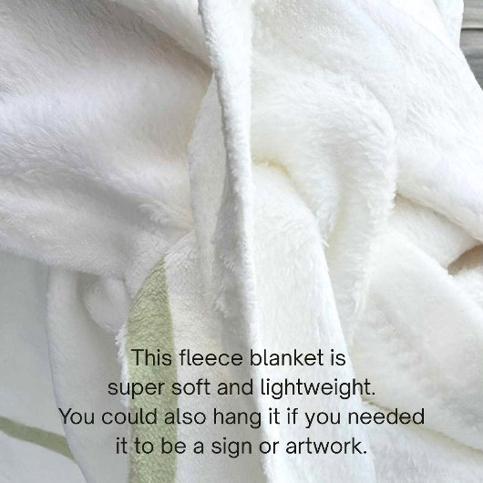 Boho Baptism Gift Personal Prayer Fleece Blanket  Deken