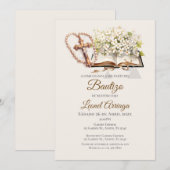 Boho Baptism Kaart (Voorkant / Achterkant)