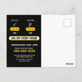 Boho Barbershop Marketing Postcard Briefkaart (Achterkant)