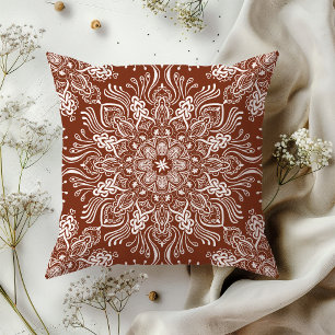 Boho Barkley Mandala Russet Red Kussen