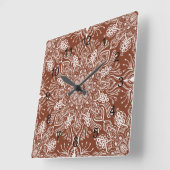 Boho Barkley Vierkante Klok (Hoek)