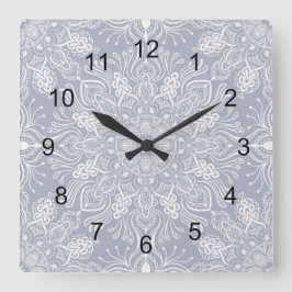 Boho Barkley Vierkante Klok