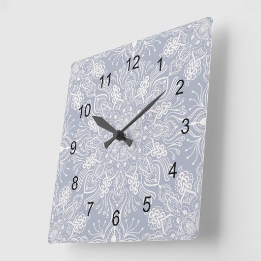 Boho Barkley Vierkante Klok (Hoek)