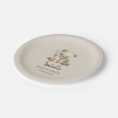 Boho Barly Wait Storytime Beer Baby shower Papieren Bordje (Gekanteld)