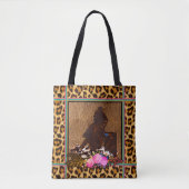 BOHO BARREL RACER BARREL RACARD LEOPARD PRINT TOTE BAG (Voorkant)