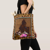 BOHO BARREL RACER BARREL RACARD LEOPARD PRINT TOTE BAG (Dichtbij)