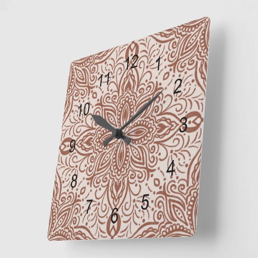 Boho Barrett Vierkante Klok (Hoek)