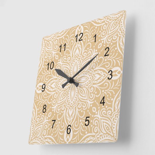 Boho Barrett Vierkante Klok (Hoek)