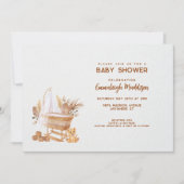 Boho Bassinet Nursery Baby shower Kaart (Voorkant)