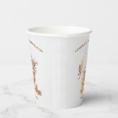 Boho Bassinet Nursery Baby shower Papieren Bekers (Rechts)