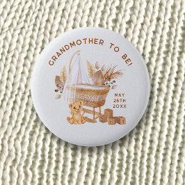 Boho Bassinet Nursery Baby shower Special Guest Ronde Button 5,7 Cm