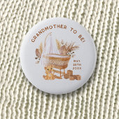 Boho Bassinet Nursery Baby shower Special Guest Ronde Button 5,7 Cm