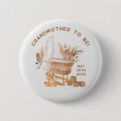 Boho Bassinet Nursery Baby shower Special Guest Ronde Button 5,7 Cm (Voorkant)