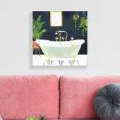 Boho Bath I Canvas Afdruk (Insitu (Woonkamer))