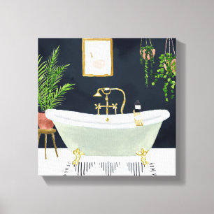 Boho Bath I Canvas Afdruk