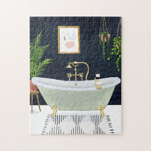 Boho Bath I Legpuzzel (Verticaal)