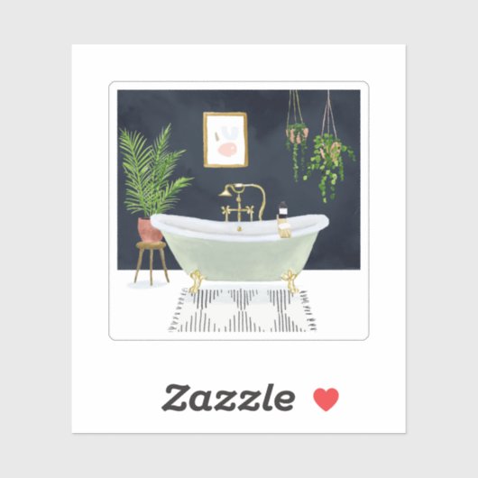 Boho Bath I Sticker (Vel)