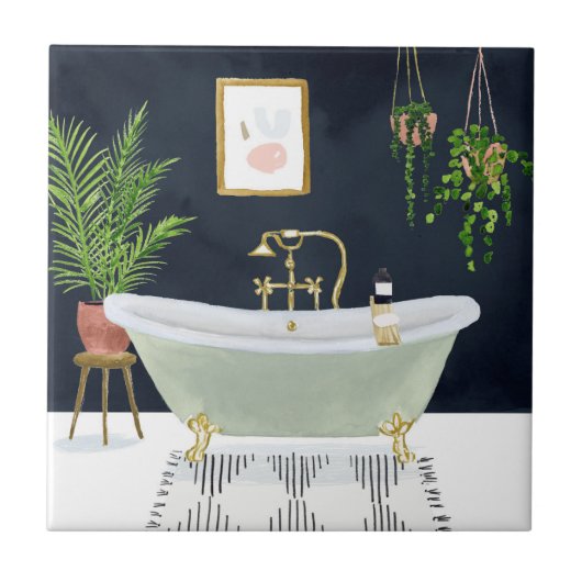 Boho Bath I Tegeltje (Voorkant)