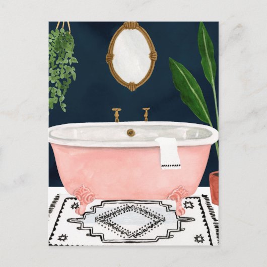 Boho Bath II Briefkaart (Voorkant)