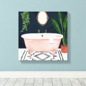 Boho Bath II Canvas Afdruk (Insitu (Houten vloer))