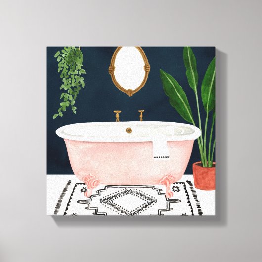Boho Bath II Canvas Afdruk (Voorkant)