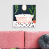 Boho Bath II Canvas Afdruk (Insitu (Woonkamer))