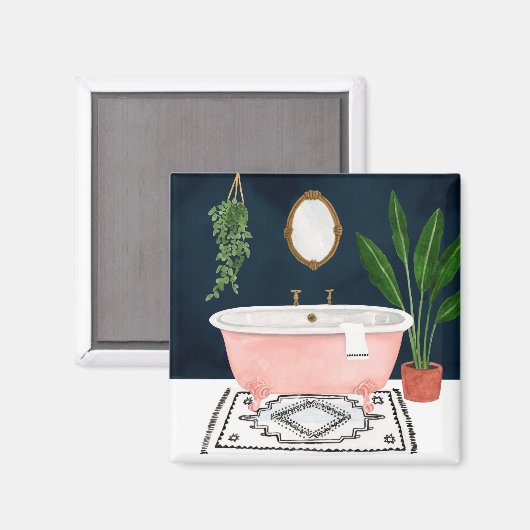 Boho Bath II Magneet (Voorkant / Achterkant)