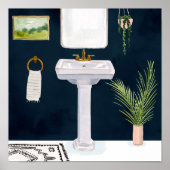 Boho Bath Sinks I Poster (Voorkant)